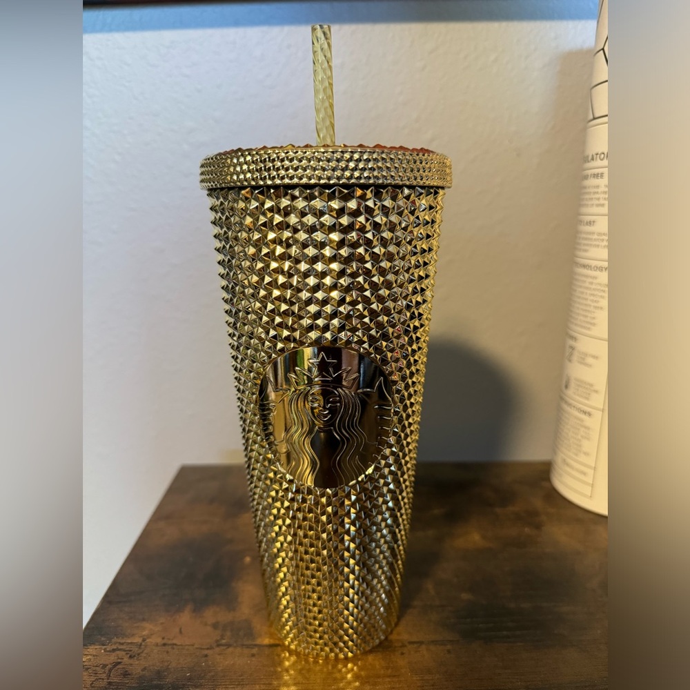 Gold studded Starbucks‎ coffee cup!!